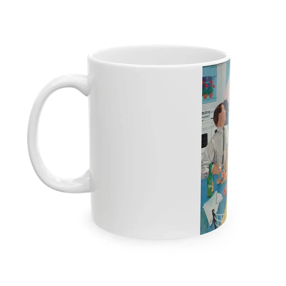 Ballantine Beer advertisement, circa late 1950s - White Coffee Mug - Go Mug Yourself
