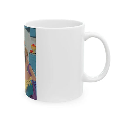 Ballantine Beer advertisement, circa late 1950s - White Coffee Mug - Go Mug Yourself