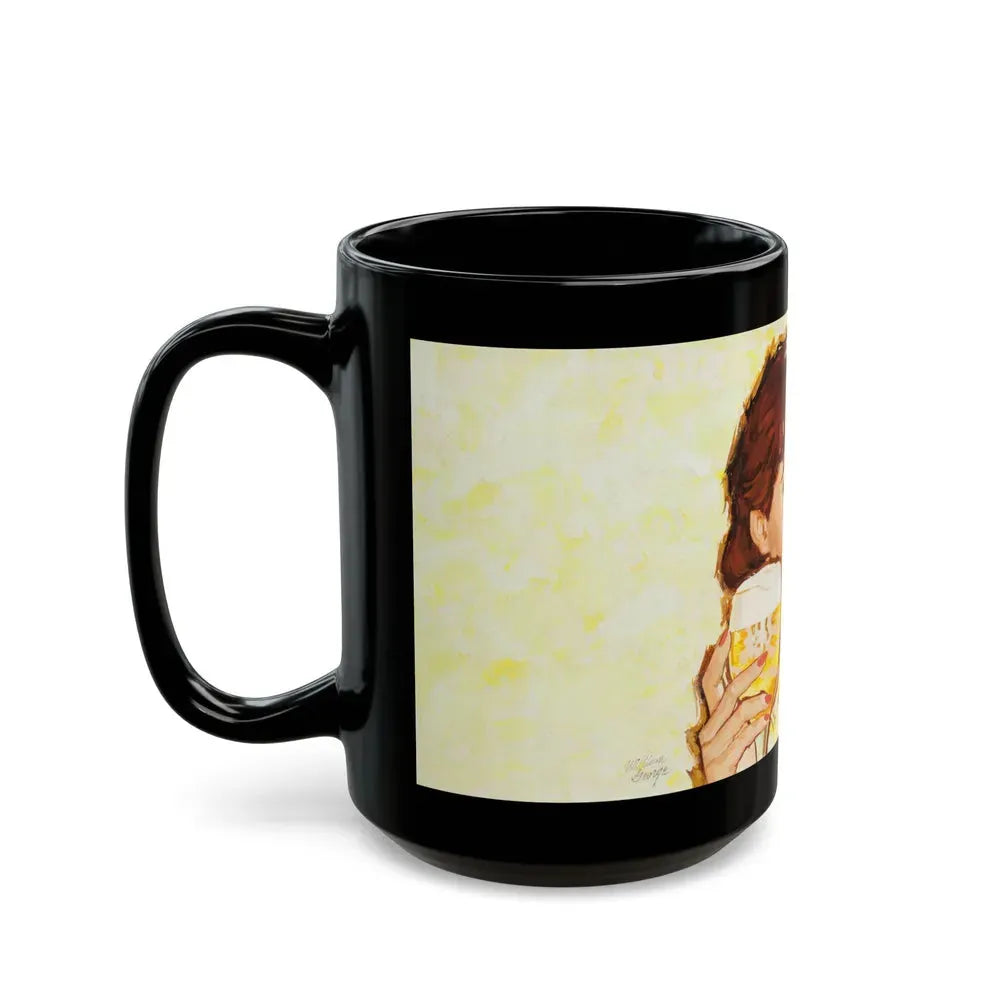Ballantine Beer billboard illustration, 1957 - Black Coffee Mug - Go Mug Yourself