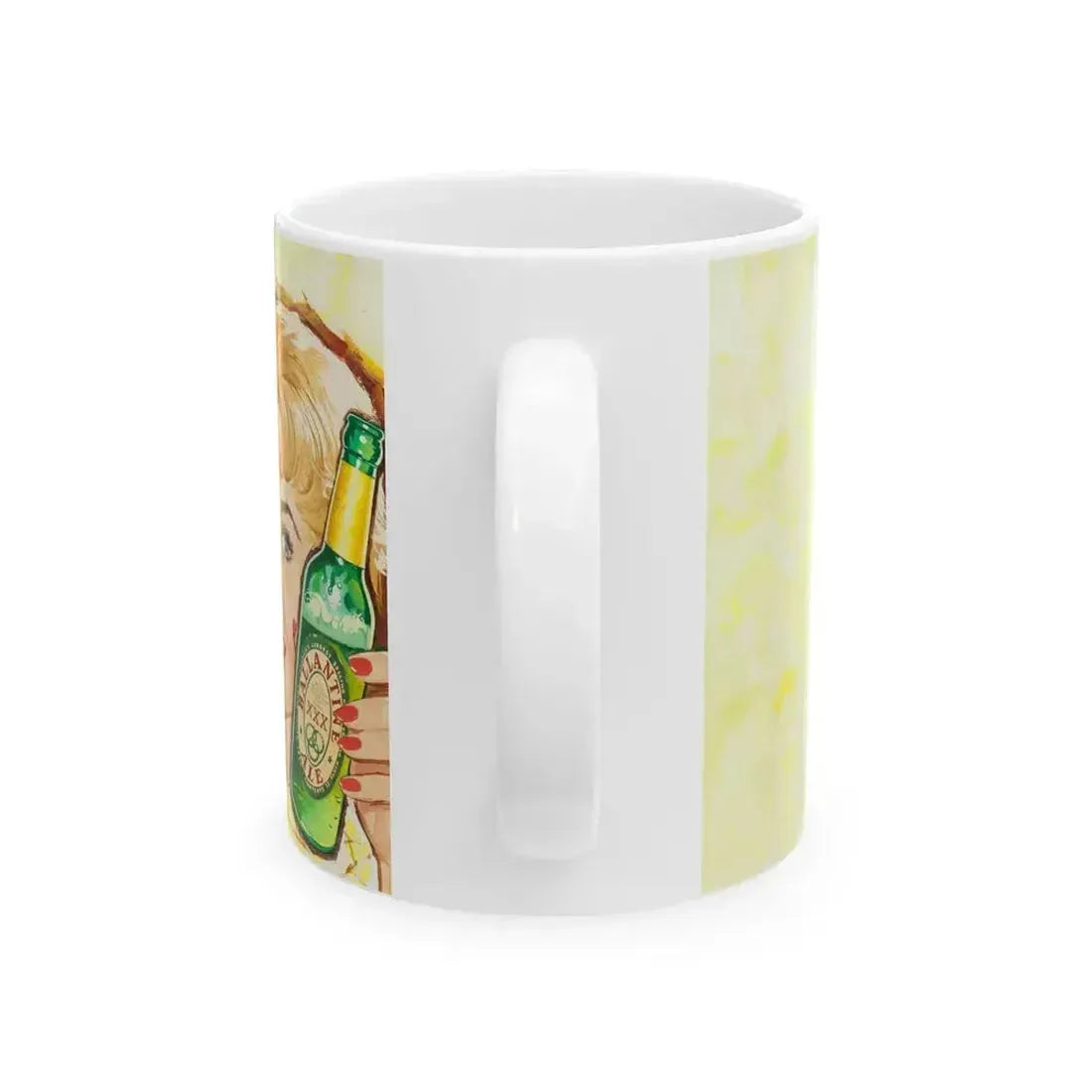 Ballantine Beer billboard illustration, 1957 - White Coffee Mug - Go Mug Yourself