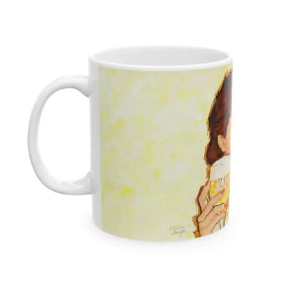 Ballantine Beer billboard illustration, 1957 - White Coffee Mug - Go Mug Yourself