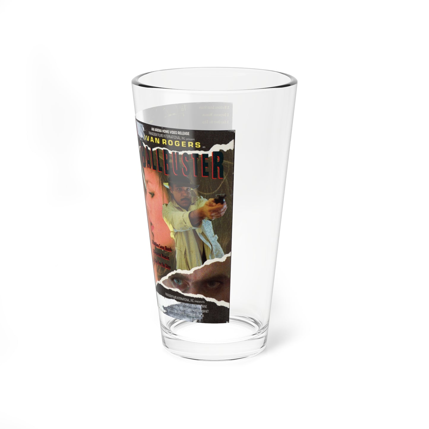 BALLBUSTER (VHS COVER) Pint Glass 16oz-Go Mug Yourself