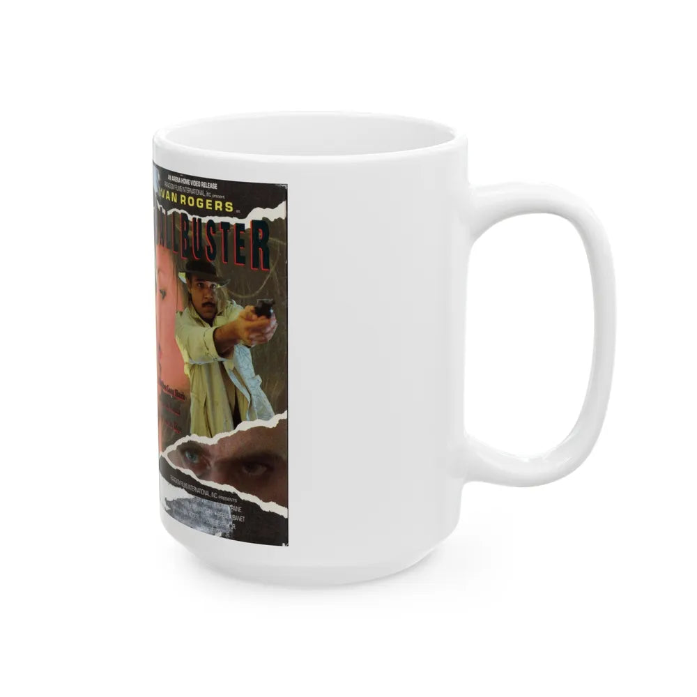 BALLBUSTER (VHS COVER) - White Coffee Mug-Go Mug Yourself