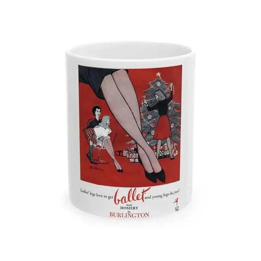 Ballet advertisement, Cosmopolitan, December 1960 - White Coffee Mug 11oz - Go Mug Yourself