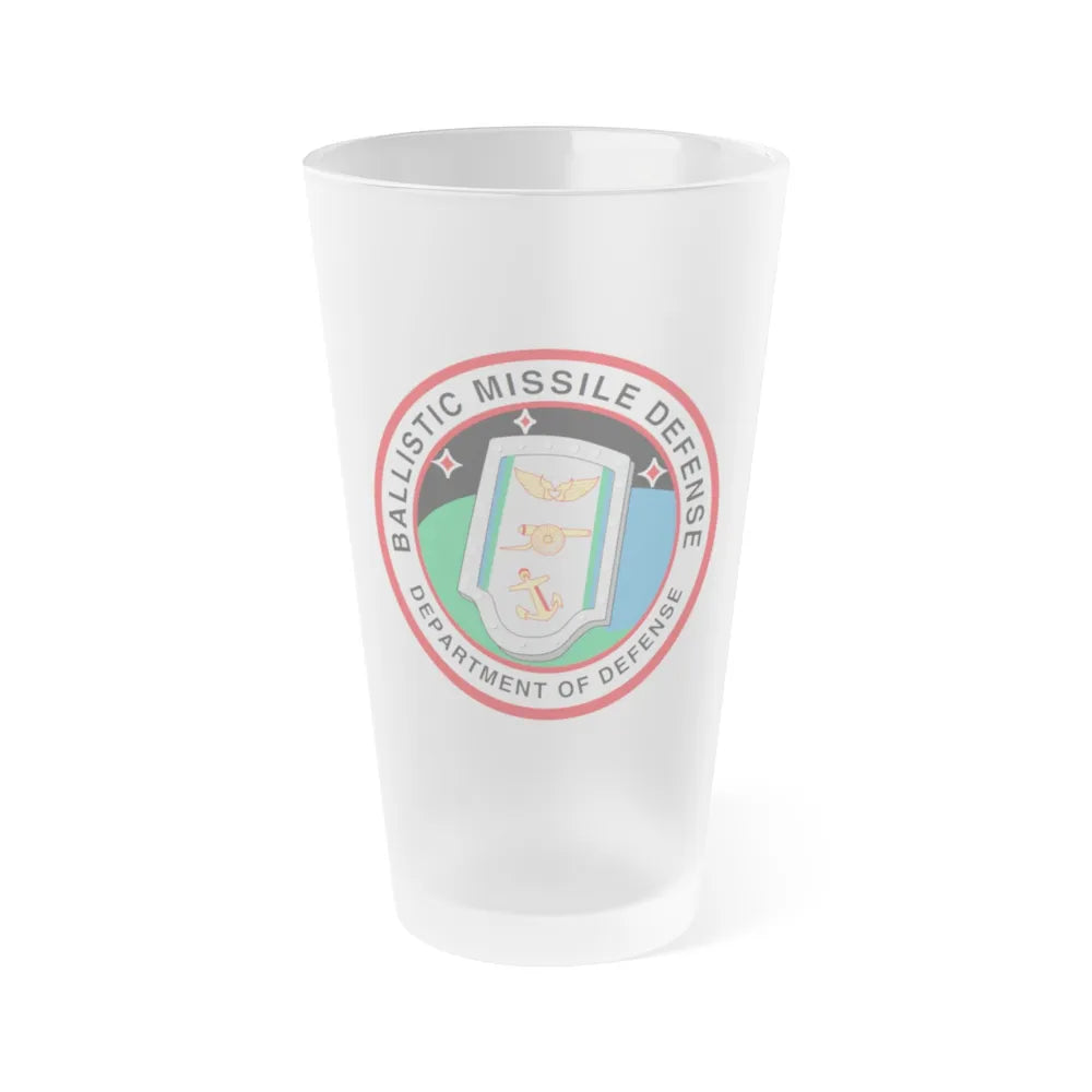 Ballistic Missile Defense - Frosted Pint Glass 16oz-16oz-Frosted-Go Mug Yourself