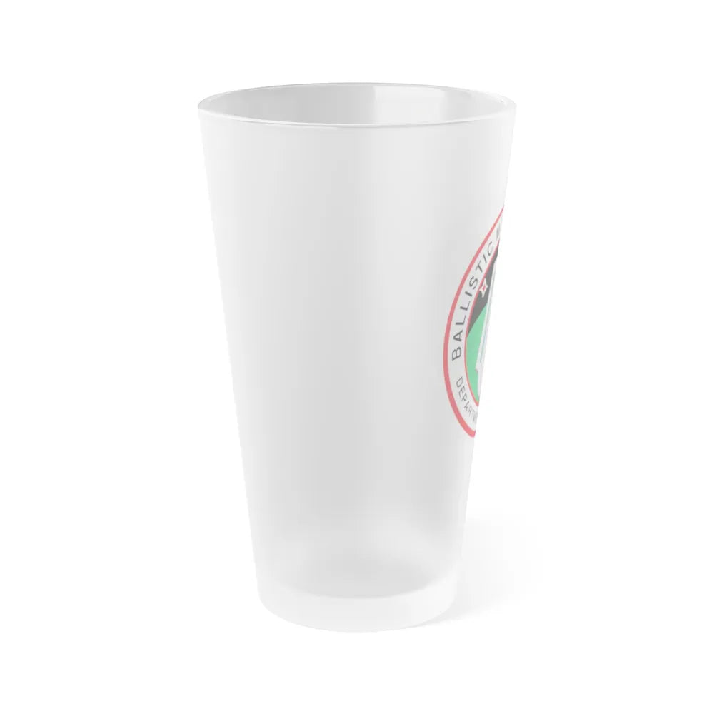 Ballistic Missile Defense - Frosted Pint Glass 16oz-Go Mug Yourself