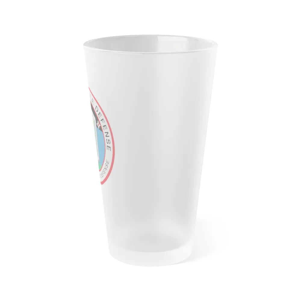 Ballistic Missile Defense - Frosted Pint Glass 16oz-Go Mug Yourself