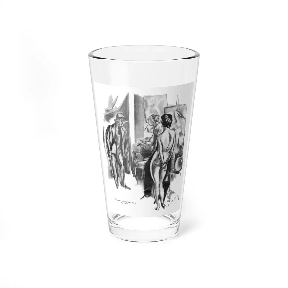 Ballyhoo 1931-08 Image 018 (Magazine Illustration) Pint Glass 16oz-16oz-Go Mug Yourself