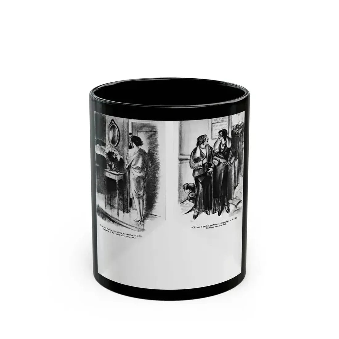 Ballyhoo 1932-03 Image 010-011 - Black Coffee Mug 11oz - Go Mug Yourself
