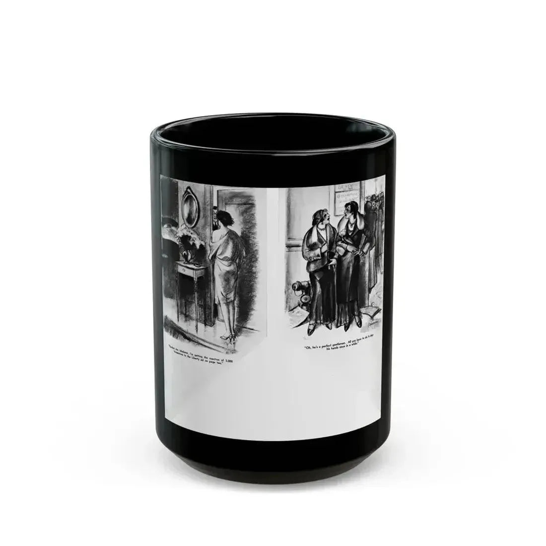Ballyhoo 1932-03 Image 010-011 - Black Coffee Mug 15oz - Go Mug Yourself