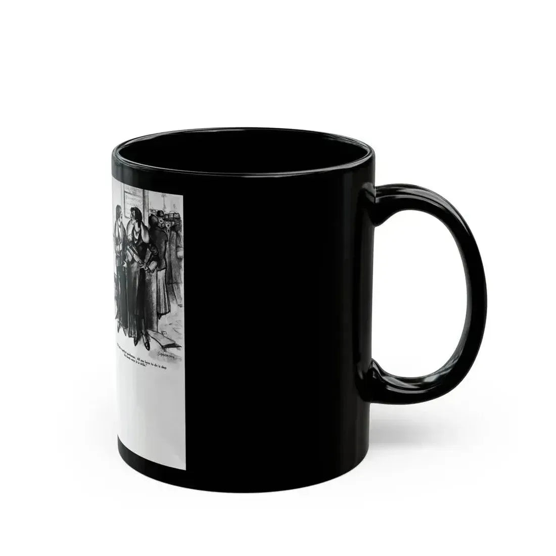 Ballyhoo 1932-03 Image 010-011 - Black Coffee Mug - Go Mug Yourself
