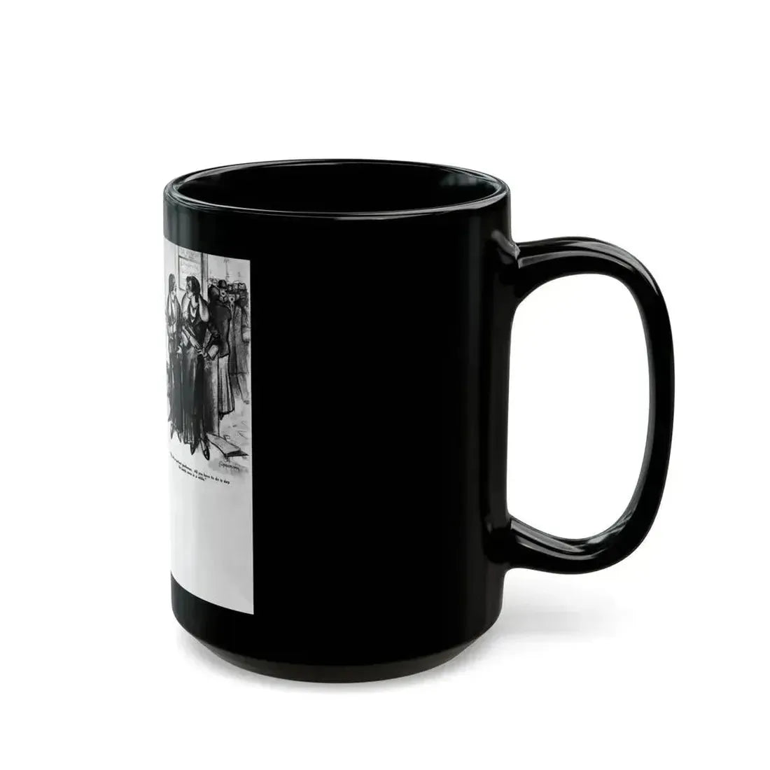 Ballyhoo 1932-03 Image 010-011 - Black Coffee Mug - Go Mug Yourself