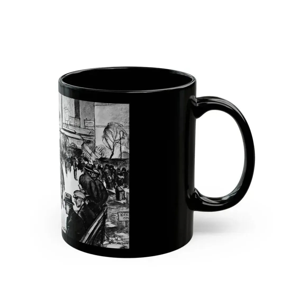 Ballyhoo 1932-03 Image 024-025 - Black Coffee Mug - Go Mug Yourself