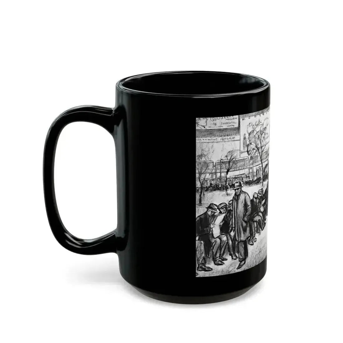 Ballyhoo 1932-03 Image 024-025 - Black Coffee Mug - Go Mug Yourself