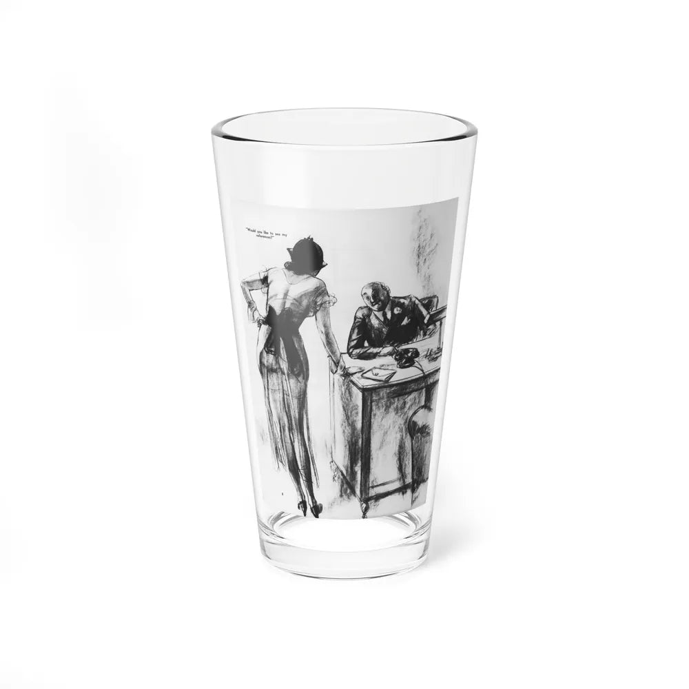 Ballyhoo 1933-12 Image 008 (Magazine Illustration) Pint Glass 16oz-16oz-Go Mug Yourself