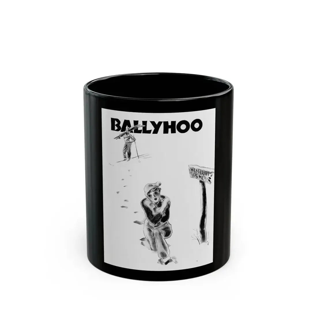 Ballyhoo 1936-03 Image 005 - Black Coffee Mug 11oz - Go Mug Yourself