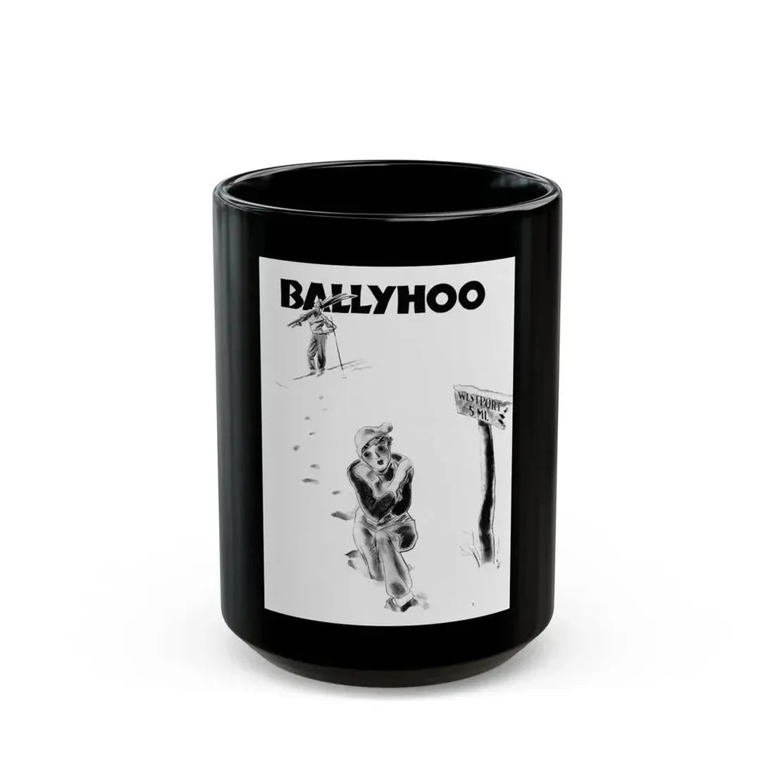 Ballyhoo 1936-03 Image 005 - Black Coffee Mug 15oz - Go Mug Yourself