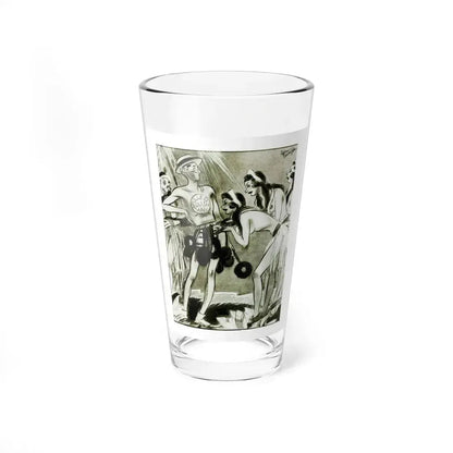 Ballyhoo Magazine Illustration (Magazine Illustration) Pint Glass 16oz 16oz - Go Mug Yourself