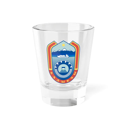 Balykchy coa (Kyrgyzstan) (Coat of Arms) Shot Glass 1.5oz 1.5oz - Go Mug Yourself