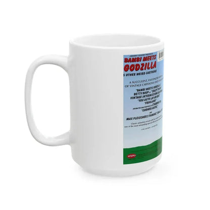 BAMBI MEETS GODZILLA AND OTHER WEIRD CARTOONS (VHS COVER) - White Coffee Mug - Go Mug Yourself