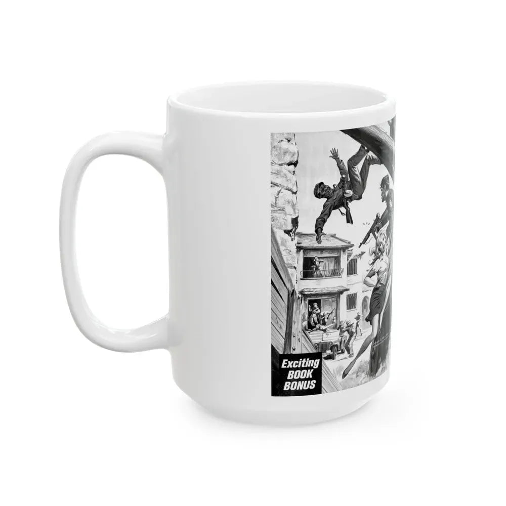 Bamboo Curtain Blonde, For Men Only, February 1966 - White Coffee Mug - Go Mug Yourself