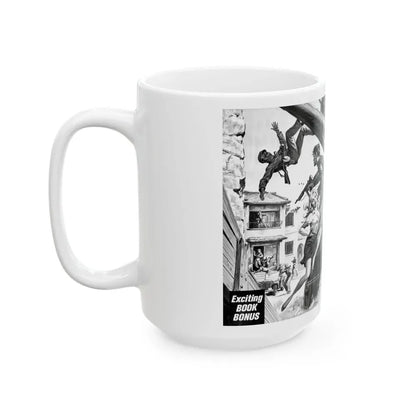 Bamboo Curtain Blonde, For Men Only, February 1966 - White Coffee Mug - Go Mug Yourself