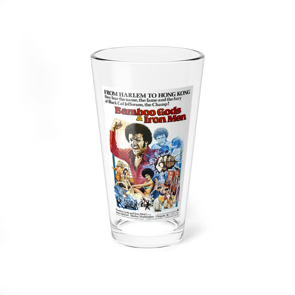 BAMBOO GODS & IRON MEN 1974 Movie Poster - Pint Glass 16oz-16oz-Go Mug Yourself