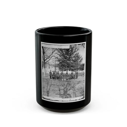 Band Group Seated Behind Their Instruments(2) (U.S. Civil War) Black Coffee Mug 15oz - Go Mug Yourself