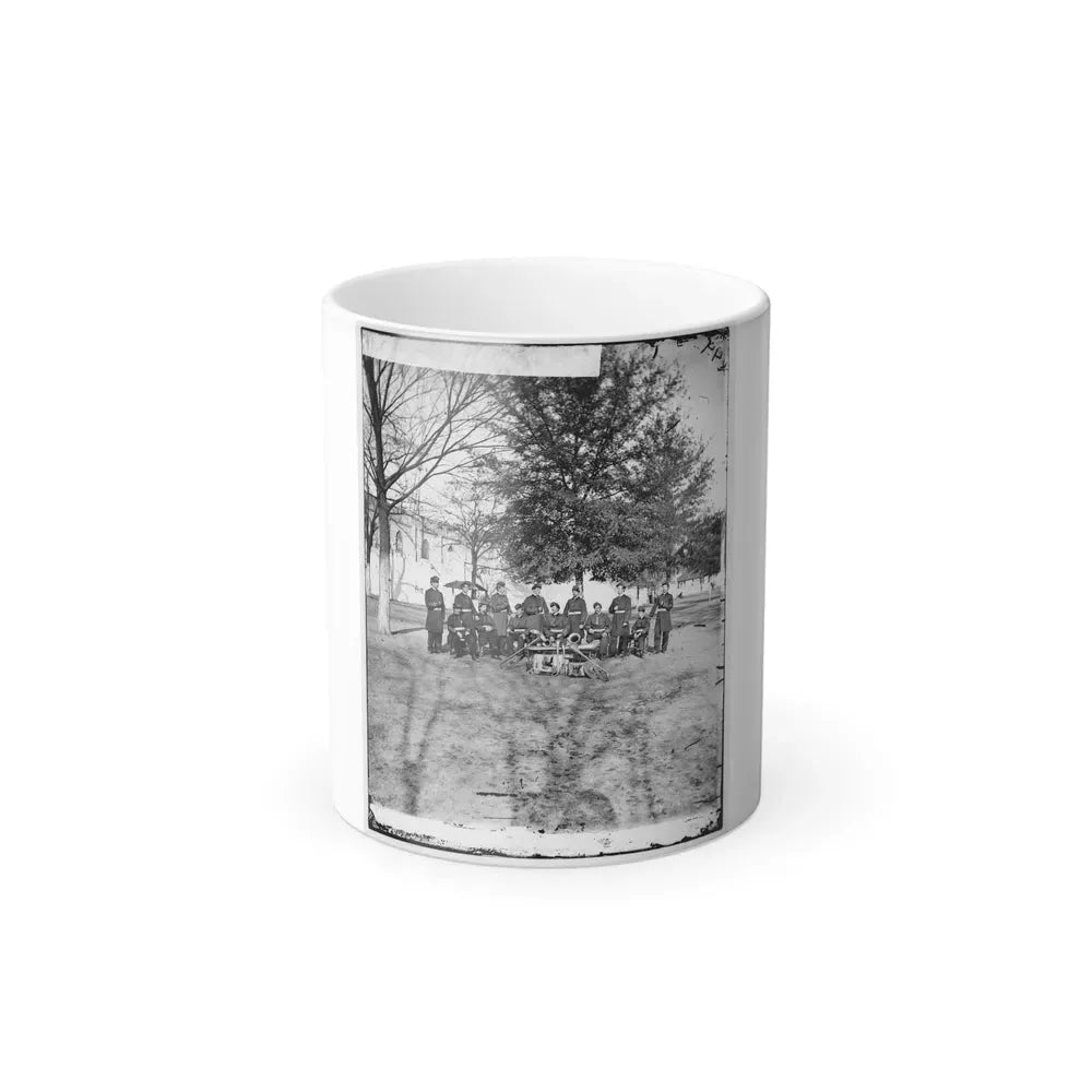 Band Group Seated Behind Their Instruments(2) (U.S. Civil War) Color Changing Coffee Mug 11oz Default Title 11oz - Go Mug Yourself