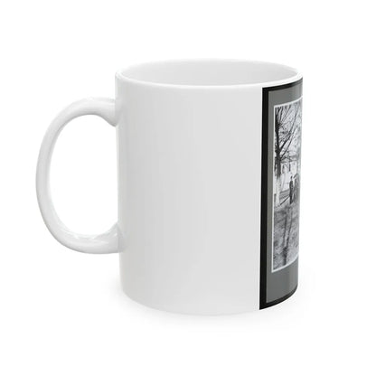 Band Group Seated Behind Their Instruments (U.S. Civil War) White Coffee Mug-Go Mug Yourself