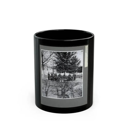 Band Group Seated Behind Their Instruments (U.S. Civil War) Black Coffee Mug 11oz - Go Mug Yourself