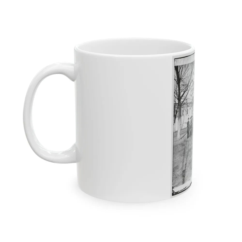 Band Group Seated Behind Their Instruments(2) (U.S. Civil War) White Coffee Mug-Go Mug Yourself