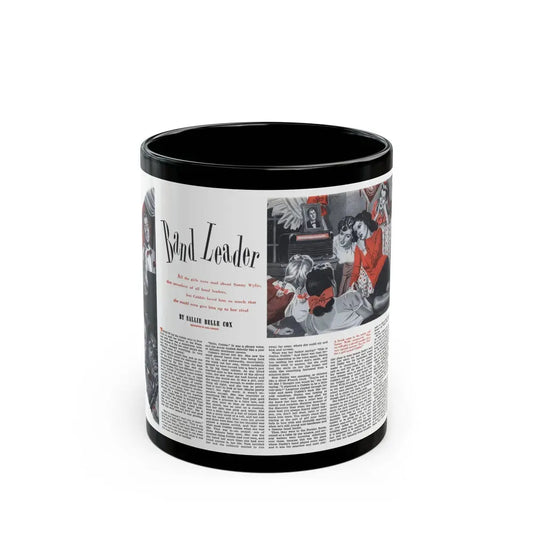 Band Leader, Cosmopolitan, January 1944 - Black Coffee Mug 11oz - Go Mug Yourself