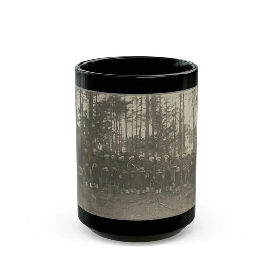 Band Of 114th Pa. Infantry, Brandy Station, Va., Apr. 1864 (U.S. Civil War) Black Coffee Mug 15oz - Go Mug Yourself