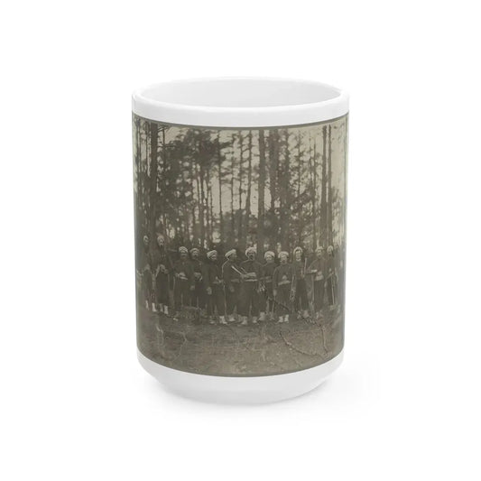 Band Of 114th Pa. Infantry, Brandy Station, Va., Apr. 1864 (U.S. Civil War) White Coffee Mug 15oz - Go Mug Yourself