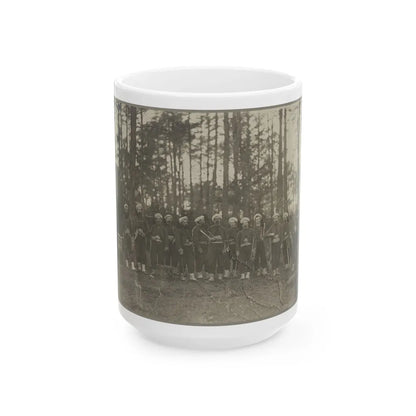 Band Of 114th Pa. Infantry, Brandy Station, Va., Apr. 1864 (U.S. Civil War) White Coffee Mug-15oz-Go Mug Yourself