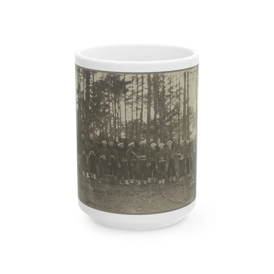 Band Of 114th Pa. Infantry, Brandy Station, Va., Apr. 1864 (U.S. Civil War) White Coffee Mug-15oz-Go Mug Yourself
