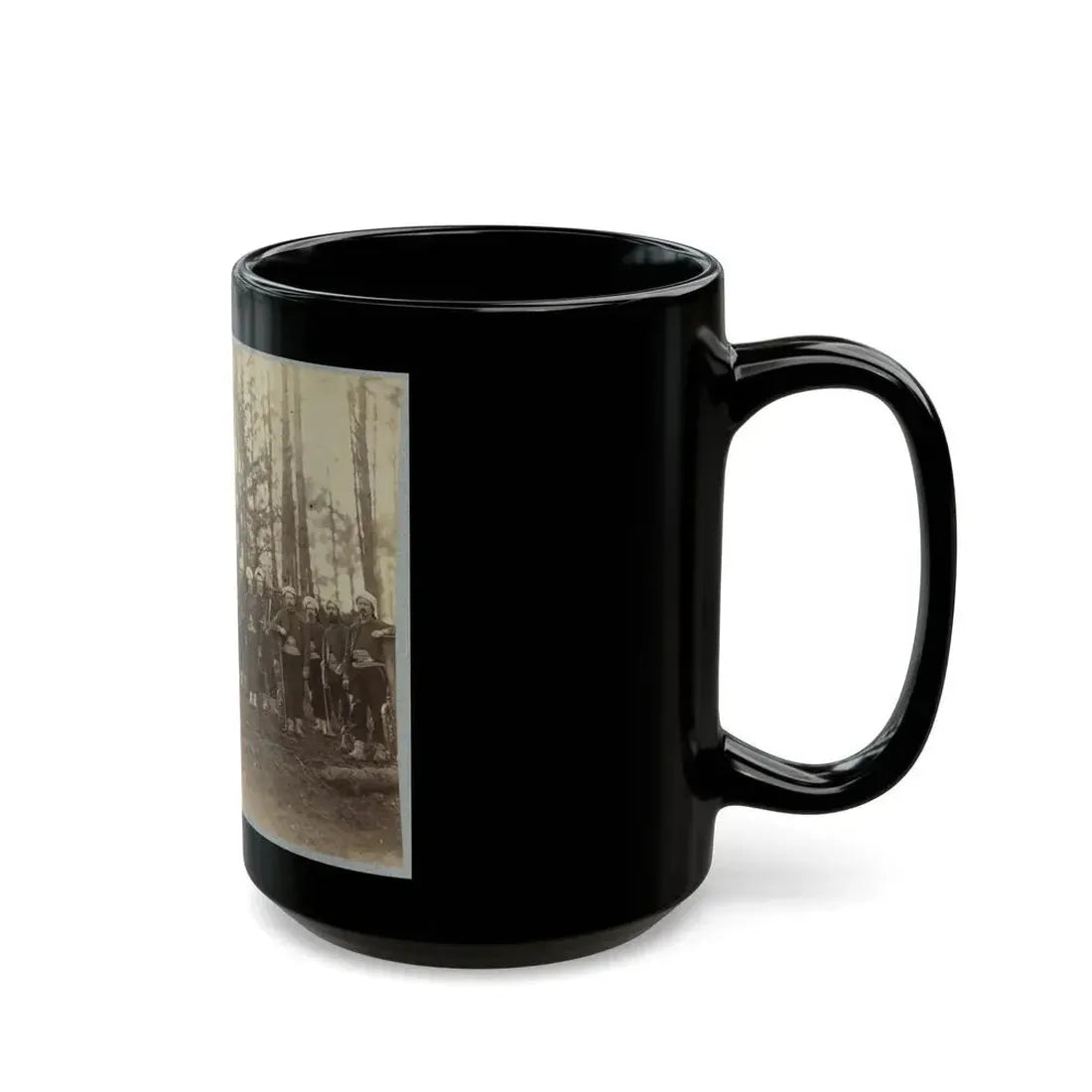 Band Of 114th Pennsylvania Infantry In Front Of Petersburg, Va., August, 1864 (U.S. Civil War) Black Coffee Mug - Go Mug Yourself