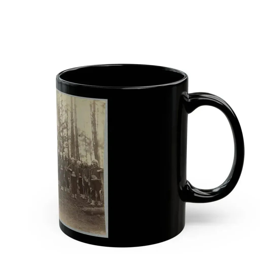 Band Of 114th Pennsylvania Infantry In Front Of Petersburg, Va., August, 1864 (U.S. Civil War) Black Coffee Mug - Go Mug Yourself