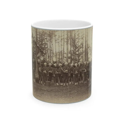 Band Of 114th Pennsylvania Infantry In Front Of Petersburg, Va., August, 1864 (U.S. Civil War) White Coffee Mug 11oz - Go Mug Yourself