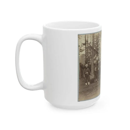 Band Of 114th Pennsylvania Infantry In Front Of Petersburg, Va., August, 1864 (U.S. Civil War) White Coffee Mug - Go Mug Yourself