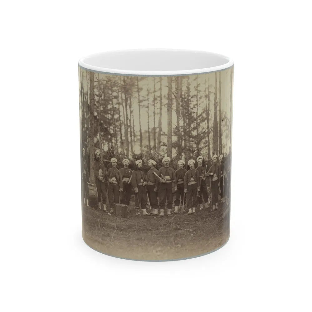 Band Of 114th Pennsylvania Infantry In Front Of Petersburg, Va., August, 1864 (U.S. Civil War) White Coffee Mug-11oz-Go Mug Yourself