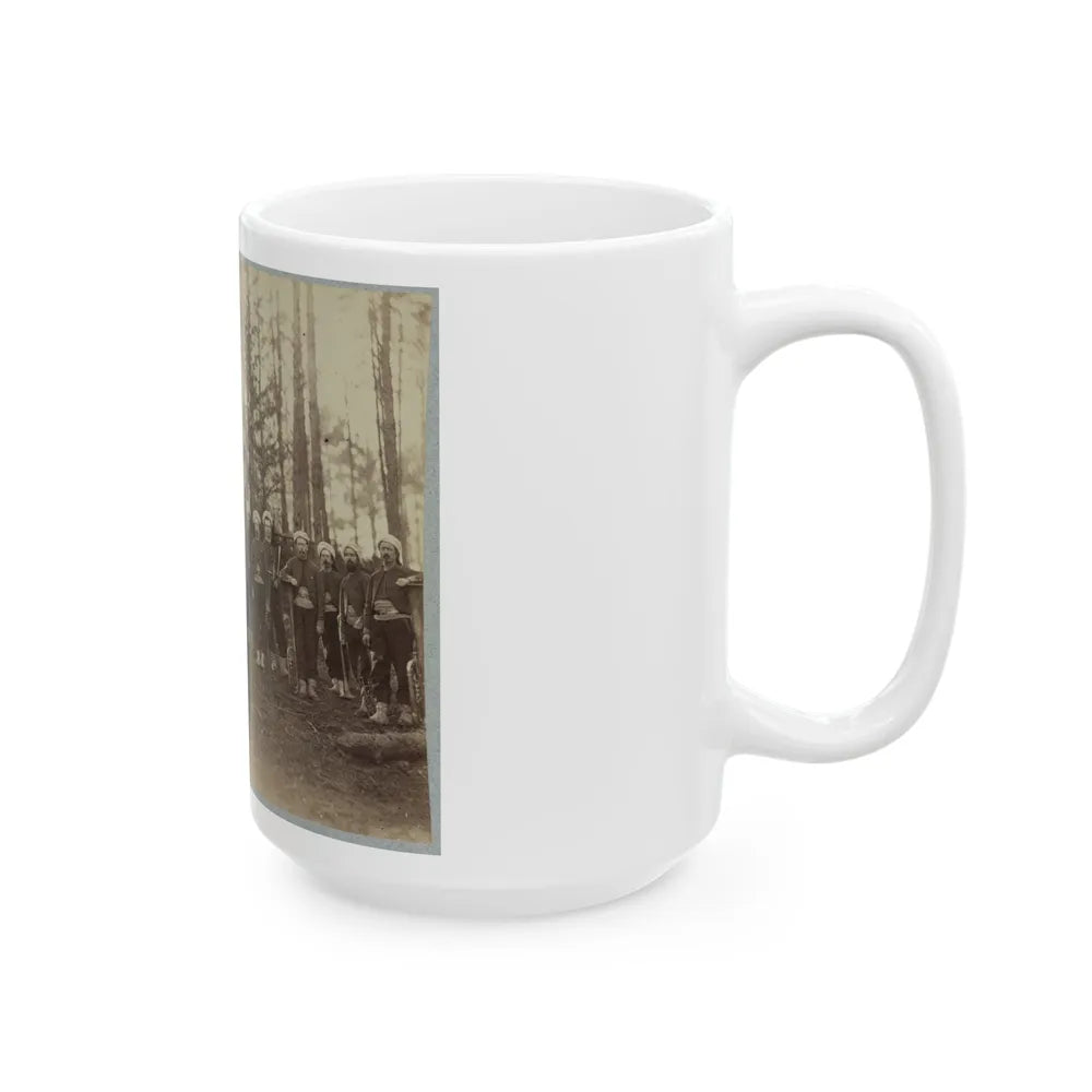 Band Of 114th Pennsylvania Infantry In Front Of Petersburg, Va., August, 1864 (U.S. Civil War) White Coffee Mug-Go Mug Yourself