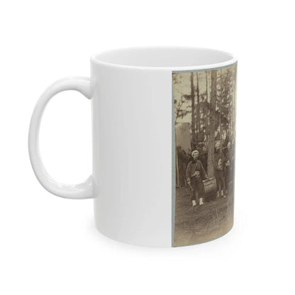 Band Of 114th Pennsylvania Infantry In Front Of Petersburg, Va., August, 1864 (U.S. Civil War) White Coffee Mug-Go Mug Yourself