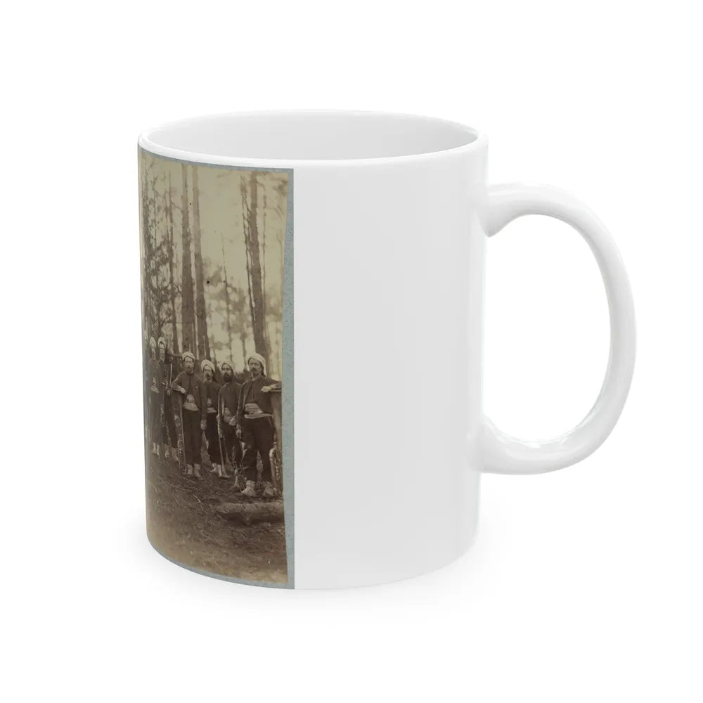 Band Of 114th Pennsylvania Infantry In Front Of Petersburg, Va., August, 1864 (U.S. Civil War) White Coffee Mug-Go Mug Yourself