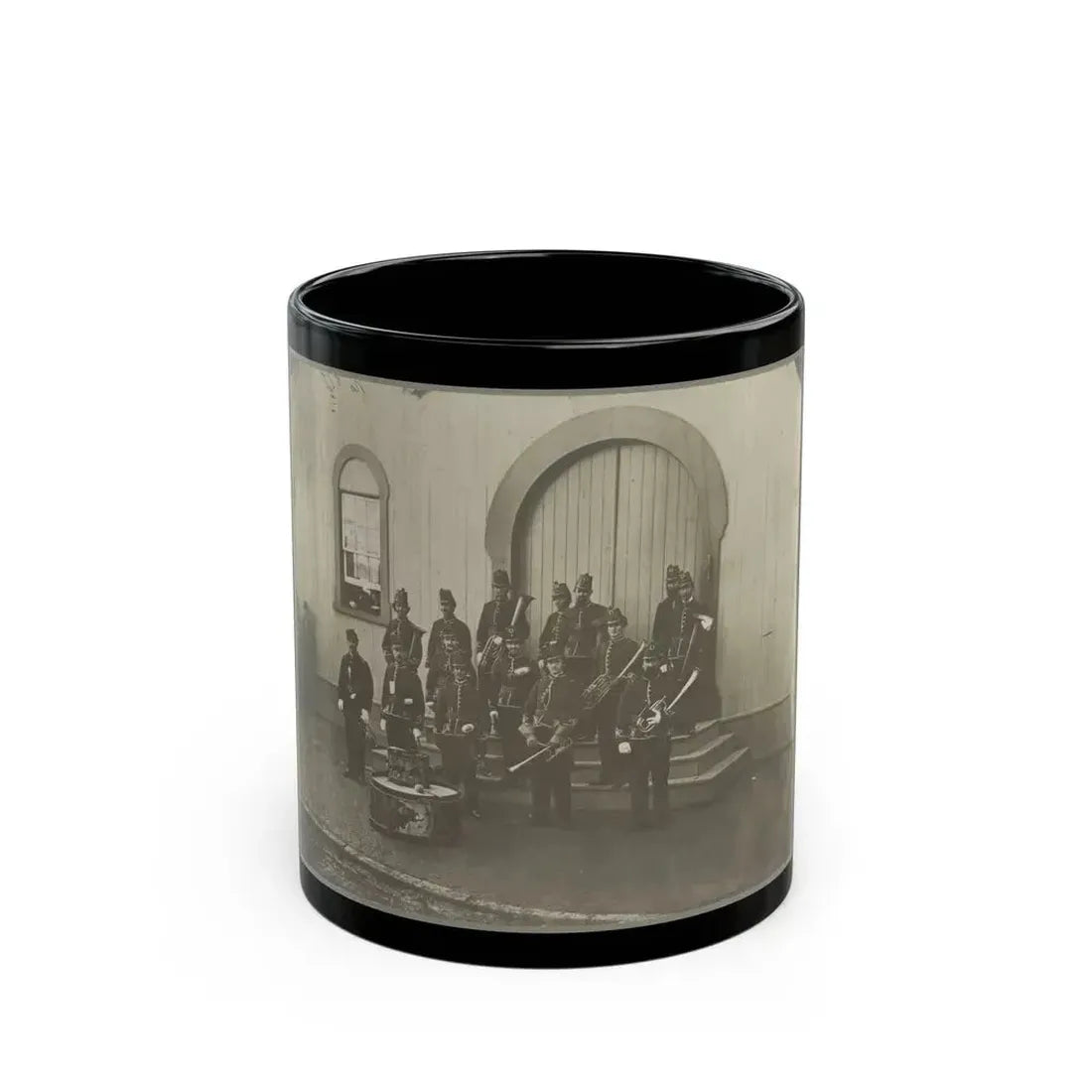Band Of 9th & 10th Veterans Reserve Corps, Wash. D.C. Apr. 1865 (U.S. Civil War) Black Coffee Mug 11oz - Go Mug Yourself