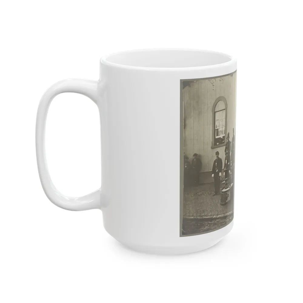 Band Of 9th & 10th Veterans Reserve Corps, Wash. D.C. Apr. 1865 (U.S. Civil War) White Coffee Mug-Go Mug Yourself