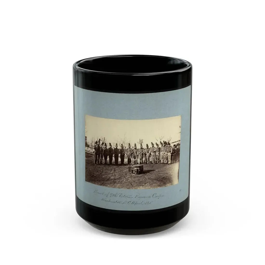 Band Of 9th Veteran Reserve Corps, Washington, D.C., April, 1865 (U.S. Civil War) Black Coffee Mug 15oz - Go Mug Yourself
