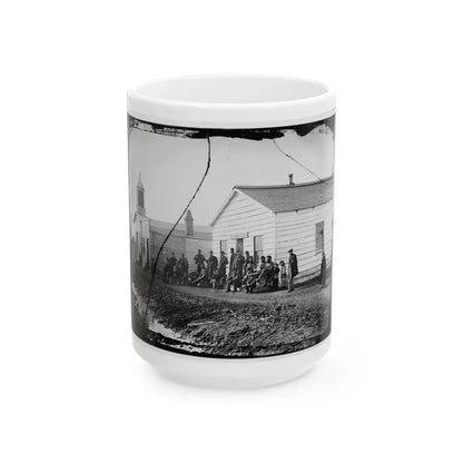 Band Quarters Of 9th Or 10th Veteran Reserve Corp. Wash. D.C., April 1865. (U.S. Civil War) White Coffee Mug 15oz - Go Mug Yourself