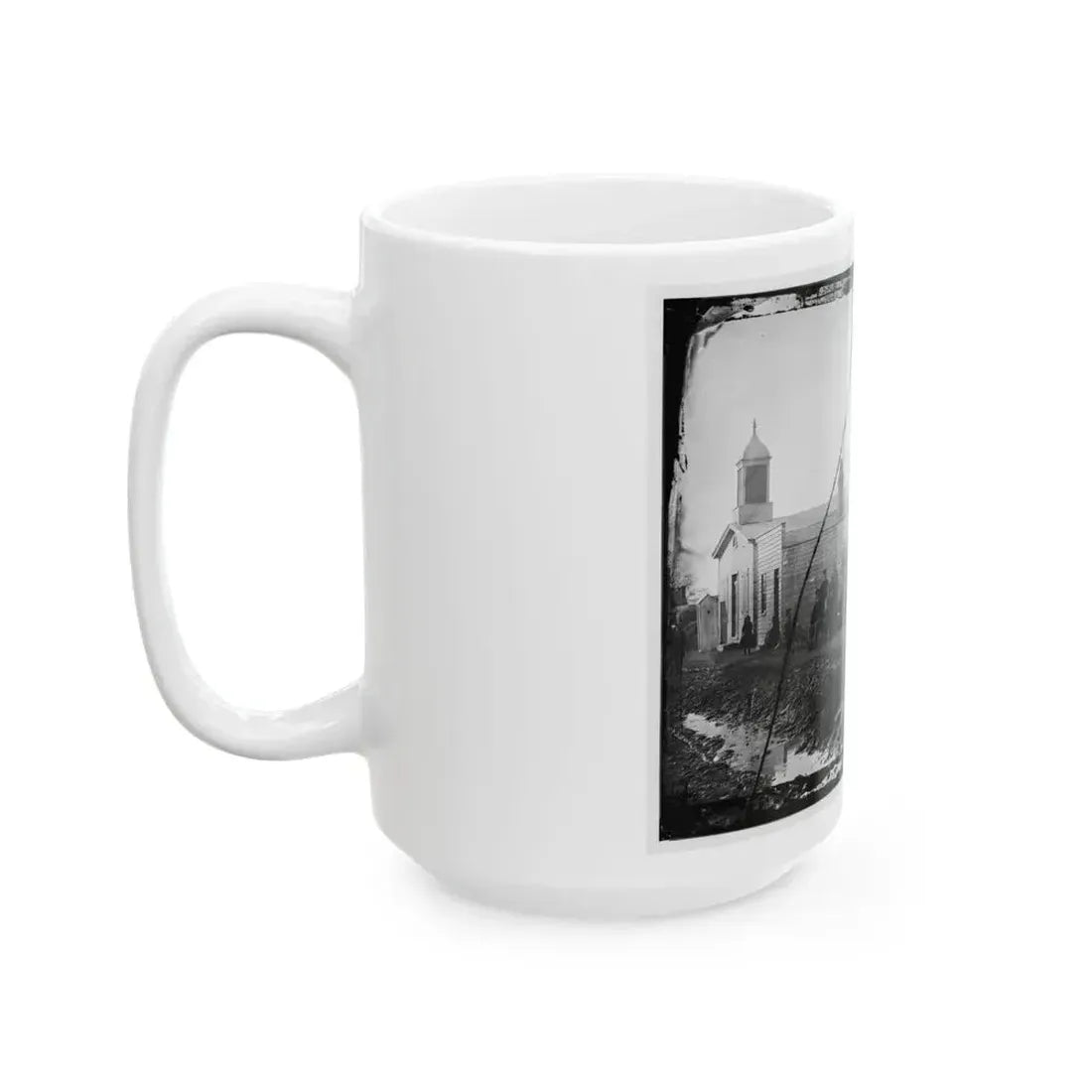 Band Quarters Of 9th Or 10th Veteran Reserve Corp. Wash. D.C., April 1865. (U.S. Civil War) White Coffee Mug - Go Mug Yourself